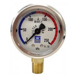 Pressure Gauge Oil Filled (for pool sand filter) - Filter Spare Part