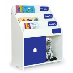 Pkolino Chalkboard Kids Bookshelf - Cobalt White
