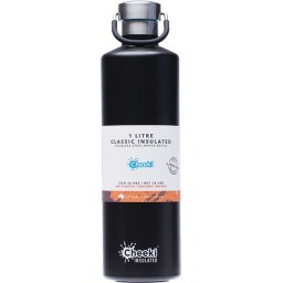 Insulated Stainless Steel Bottle - Matte Black 1L