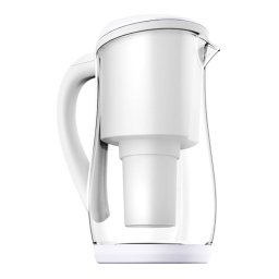 Gentoo Glass Water Filter Jug (White) 1.5L