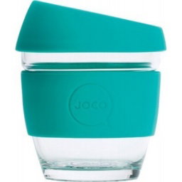Reusable Glass Coffee Cup - Mint 236ml