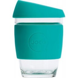 Reusable Glass Coffee Cup - Mint 354ml