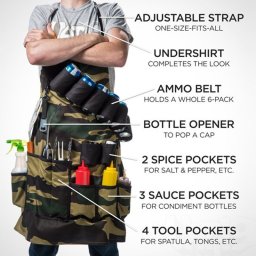 The Grill Sergeant Apron with Built In Bottle Opener