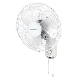 Heller HWAL40P Wall Fan With Pull Cord 3 Speed Settings