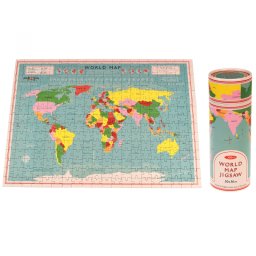 World Map 300 Pieces Puzzle In A Tube