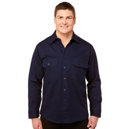 Lowes Long Sleeve Navy Drill Shirt