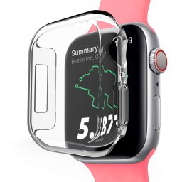 (2-Pack) Flexi Gel Case for Apple Watch 40mm Series 6 / 5 / 4 / SE - Clear