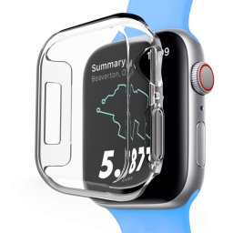 (2-Pack) Flexi Gel Case for Apple Watch 44mm Series 6 / 5 / 4 / SE - Clear