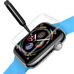 (2-Pack) UV Liquid Curved Tempered Glass Screen Protector for Apple Watch 44mm Series