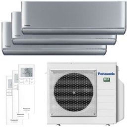 Tri split PANASONIC Etherea Argent CU-3Z68TBE 6.8kW tailles 20 + 25 + 25 WiFi de série CS-XZ20ZKEW + CS-XZ25ZKEW + CS-XZ25ZKEW