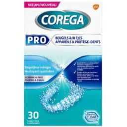 Corega Pro Appareils et Protège Dents 30 Comprimés