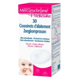 URGO - Mercurochrome Pitchoune Coussinets Allaitement 30 Pièces