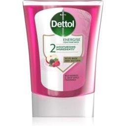 Dettol Energise Liquid Hand Wash Wild Berries & Crisp Apple recharge pour doseur de savon sans contact 250 ml