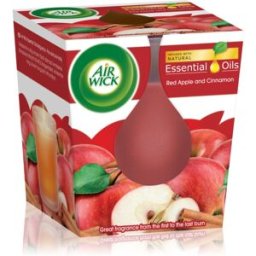 Air Wick Essential Oil Red Apple & Cinnamon bougie parfumée 105 g