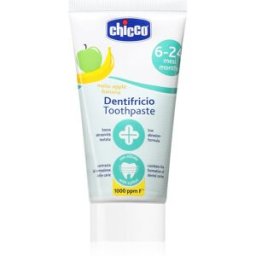 Chicco Toothpaste 6-24m dentifrice pour enfants au fluorure Apple-Banana 50 ml