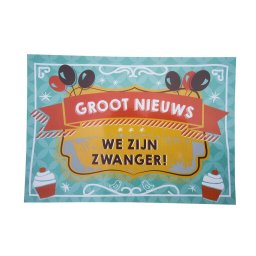 Kraskaart - We zijn Zwanger! Balloons & cupcakes