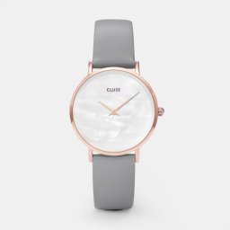 CLUSE Minuit La Perle Rose Gold White Pearl/Elephant Grey CL30049