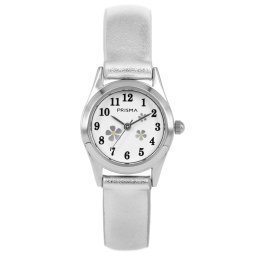 Prisma CW.200- Little Flower Silver Metallic - kinderhorloge