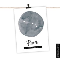 Sterrenbeeld kaart - Tweeling