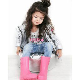 Rubberen Regenlaarsjes - Druppies Fashion - Roze