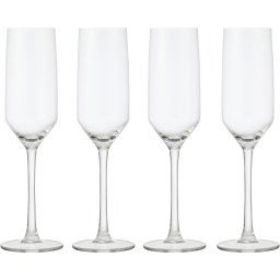 HEMA 4-pak Champagneglazen 230ml (transparant)