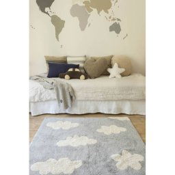 Clouds Grey. 100% katoenen vloerkleed