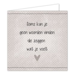 Ansichtkaart Wenskaart - Woorden