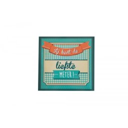 Wijnetiket Sticker - Wil je mijn meter worden? Retro