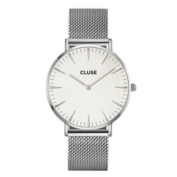 CLUSE CW0101201002 La Boheme Mesh - Silver/White horloge