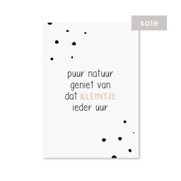 Puur natuur kleintje - roze