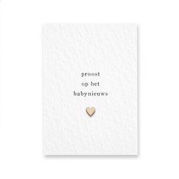 Wenskaart - Proost op het babynieuws