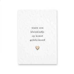 Wenskaart - Wauw een kleinkindje op komst