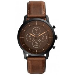 Fossil - Hybrid Smartwatch HR Collider Dark Brown Leather - FTW7008