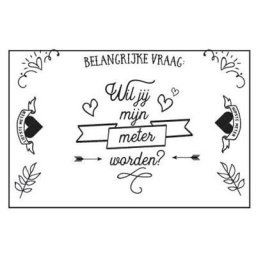 Tijdelijke Tattoo - Wil jij mijn Meter worden?