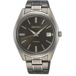 Seiko SUR375P1 - titanium - horloge