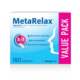 Metagenics MetaRelax Voedingssupplement Stress En Vermoeidheid 180 Tabletten