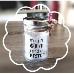 Little Star Light met tekst: "Mijn Opa is de beste"