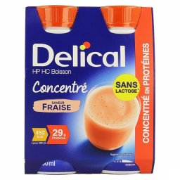 Delical Geconcentr. Aardbei 4x200ml