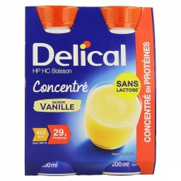 Delical Geconcentr. Vanille 4x200ml