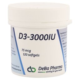 DeBa Pharma D3-3000 IU 120 Capsules