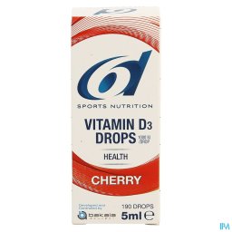 6d Sports Nutrition Vitamin D3 Drops Cherry 5ml