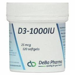 DeBa Pharma D3-1000 IU 120 Softgels