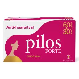 Pilos Forte Voedingssupplement Haar En Nagels 2+1 Maand Gratis 180 Tabletten