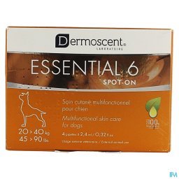 Essential 6 Spot-on Hond 20-40kg Pipet 4x2,4ml