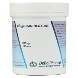 Deba Pharma Magnesiumcitraat 1000mg 100 Capsules
