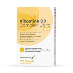 Natural Energy Vitamine D3 Complex Ultra 3000 IU 120 Parels