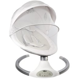 Swing electrische wipstoel hugg Zilver wit