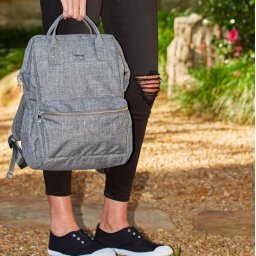 Backpack Elliot grey melange - Luiertas rugzak