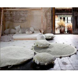 Bubbly Olive vloerkleed - Ø 120 cm