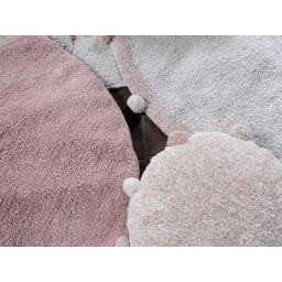 Bubbly Vintage Nude vloerkleed - Ø 120 cm